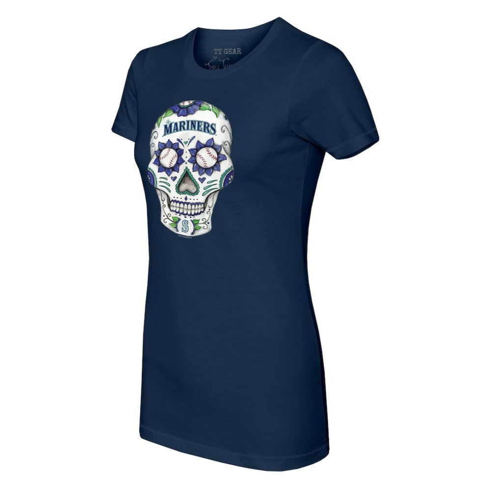 Seattle Mariners Tiny Turnip Women's Sugar Skull T-Shirt Clearance