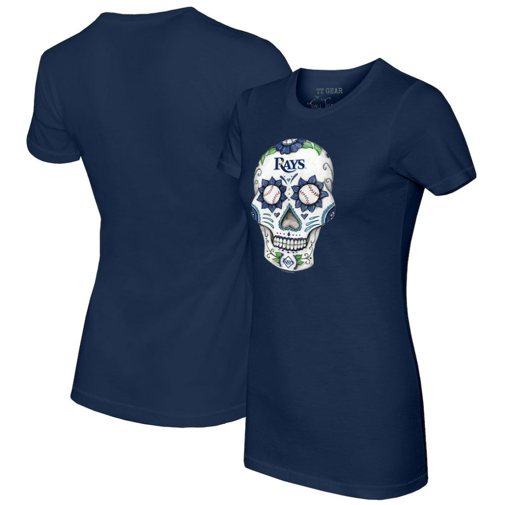 Tampa Bay Rays Tiny Turnip Women's Sugar Skull T-Shirt Lifestyle