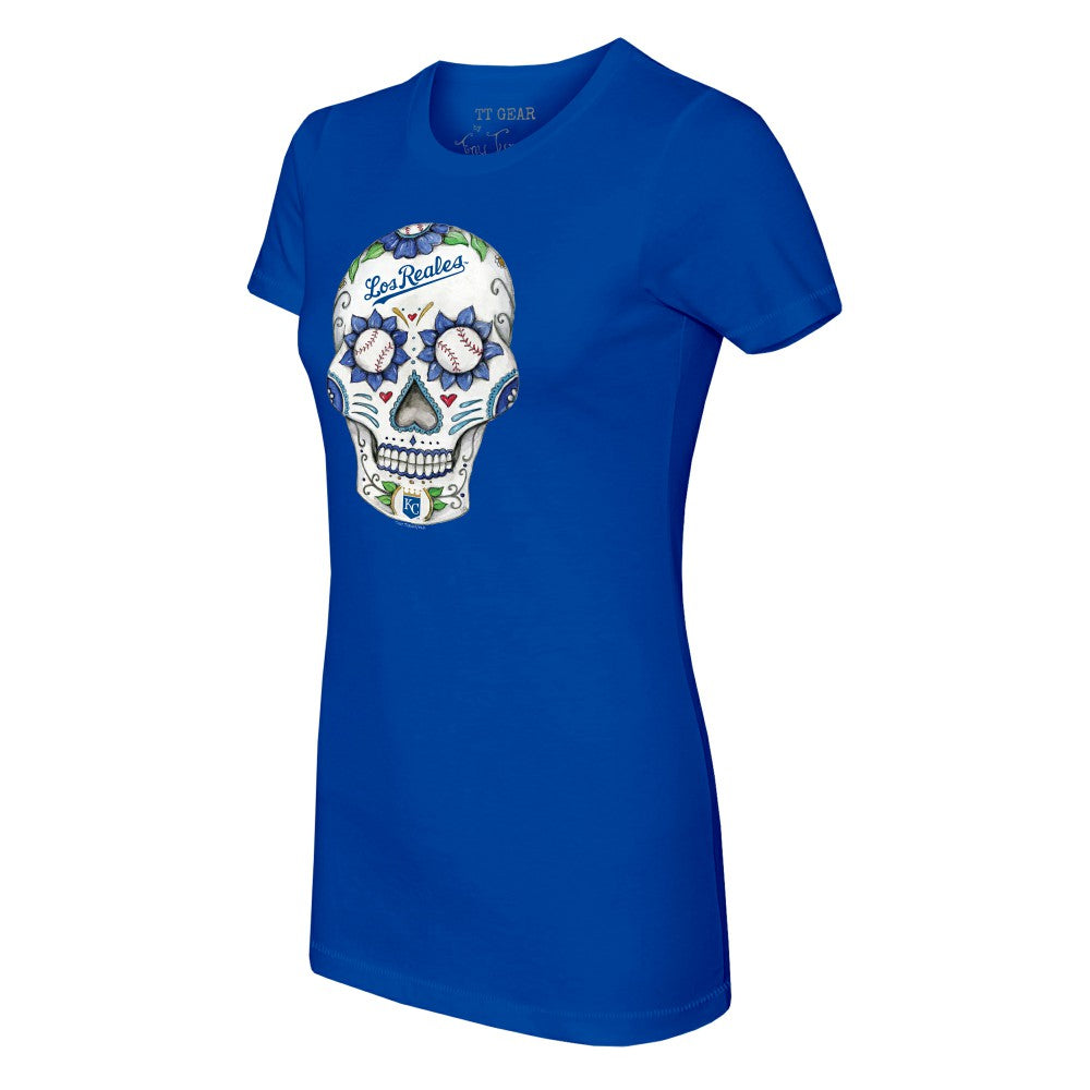 Kansas City Royals Tiny Turnip Women's Sugar Skull T-Shirt Sale