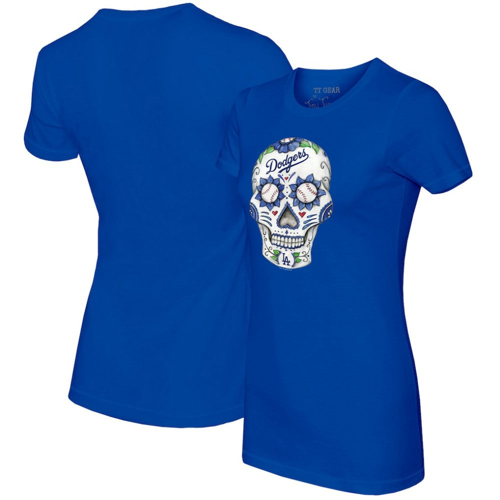 Los Angeles Dodgers Tiny Turnip Women's Sugar Skull T-Shirt Online
