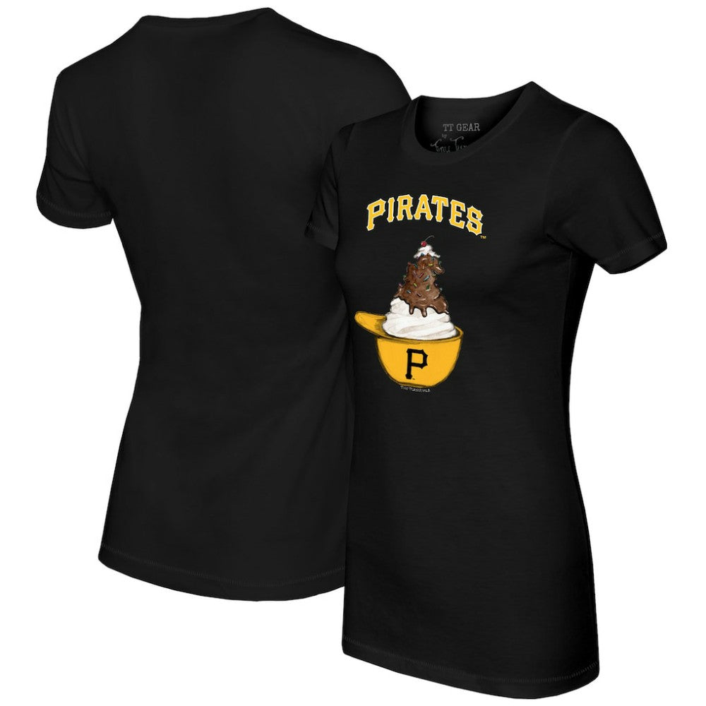 Pittsburgh Pirates Tiny Turnip Women's Sundae Helmet T-Shirt for sale