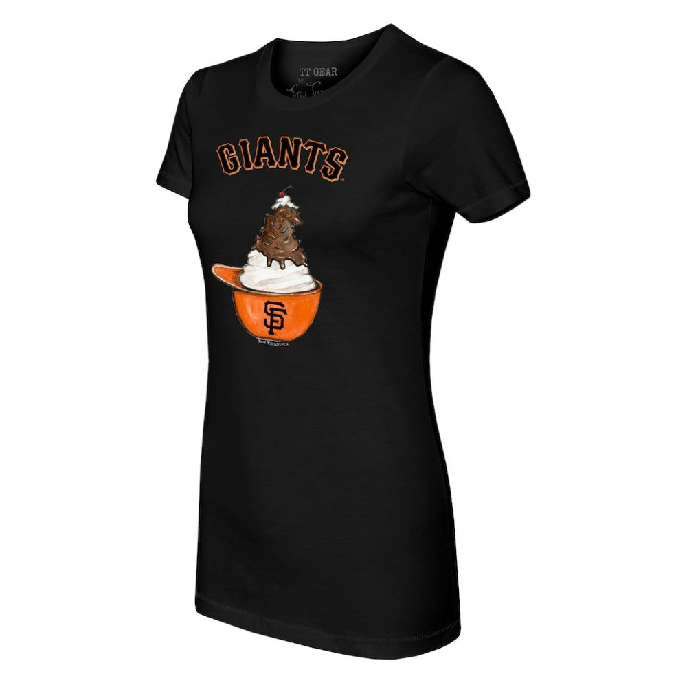 San Francisco Giants Tiny Turnip Women's Sundae Helmet T-Shirt Clearance