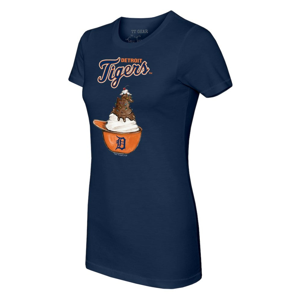 Detroit Tigers Tiny Turnip Women's Sundae Helmet T-Shirt for sale