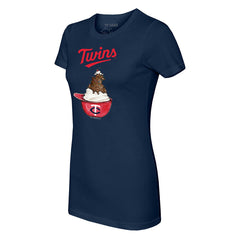 Minnesota Twins Tiny Turnip Women's Sundae Helmet T-Shirt Clearance
