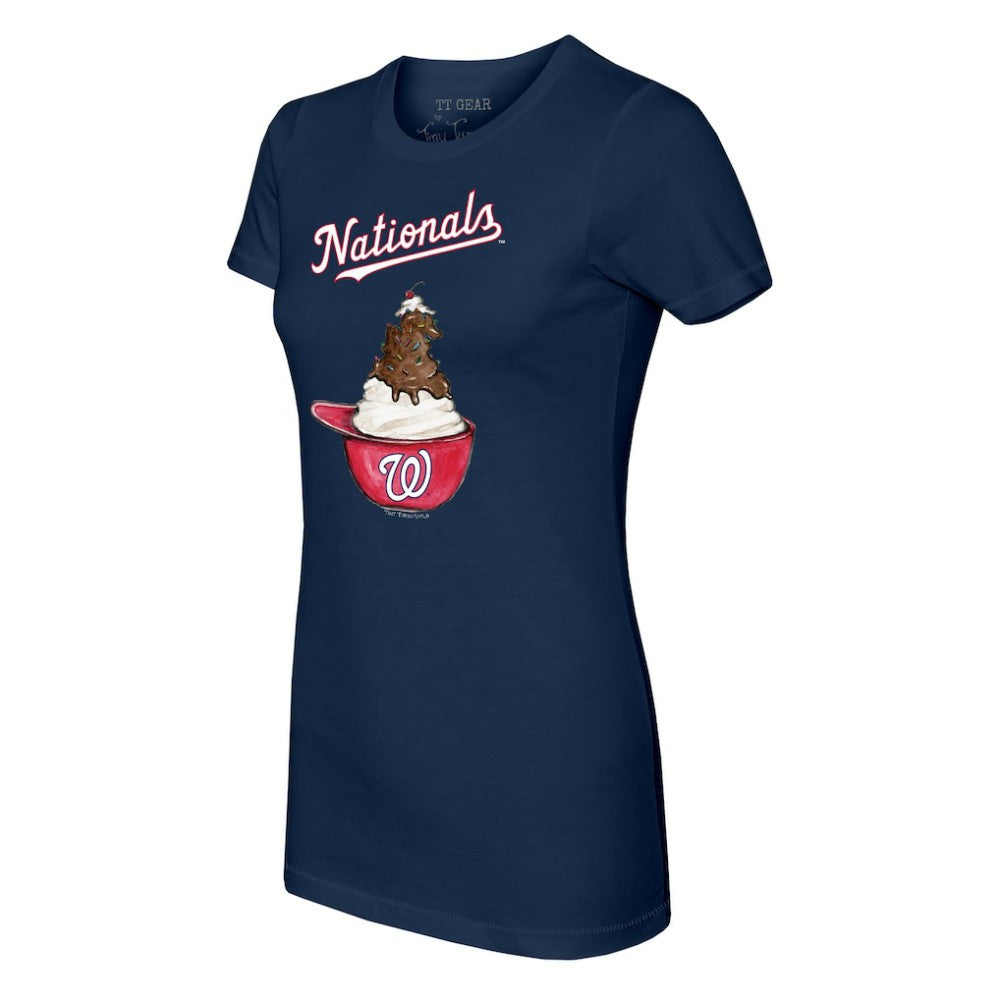 Washington Nationals Tiny Turnip Women's Sundae Helmet T-Shirt Lifestyle