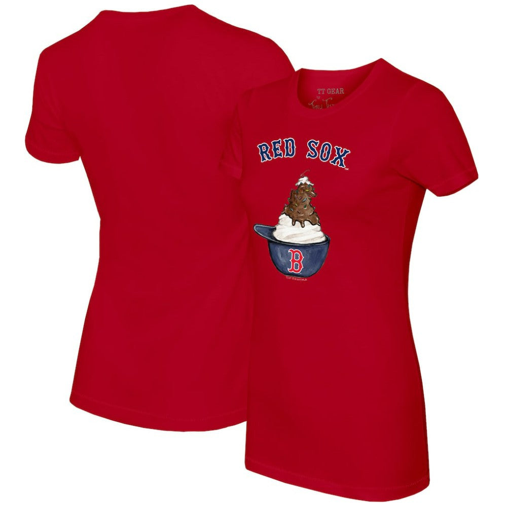 Boston Red Sox Tiny Turnip Women's Sundae Helmet T-Shirt Online