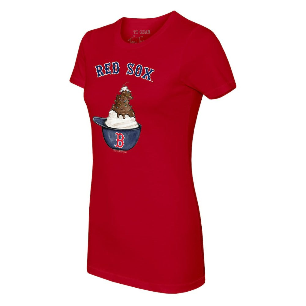 Boston Red Sox Tiny Turnip Women's Sundae Helmet T-Shirt Online