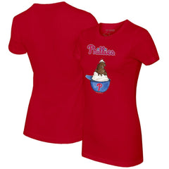 Philadelphia Phillies Tiny Turnip Women's Sundae Helmet T-Shirt Clearance