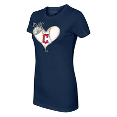 Cleveland Guardians Tiny Turnip Women's Tiara Heart T-Shirt Online