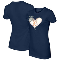 Detroit Tigers Tiny Turnip Women's Tiara Heart T-Shirt Near Me