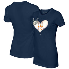 Houston Astros Tiny Turnip Women's Tiara Heart T-Shirt for sale