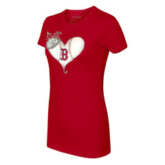 Boston Red Sox Tiny Turnip Women's Tiara Heart T-Shirt Near Me