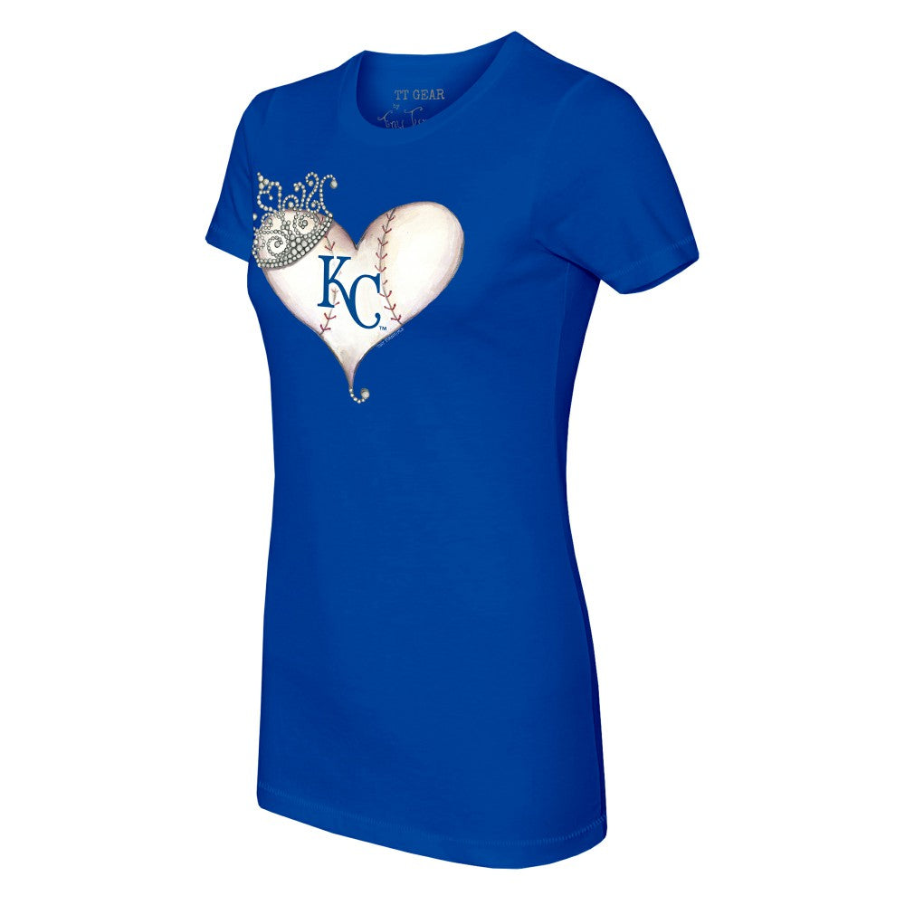 Kansas City Royals Tiny Turnip Women's Tiara Heart T-Shirt discount