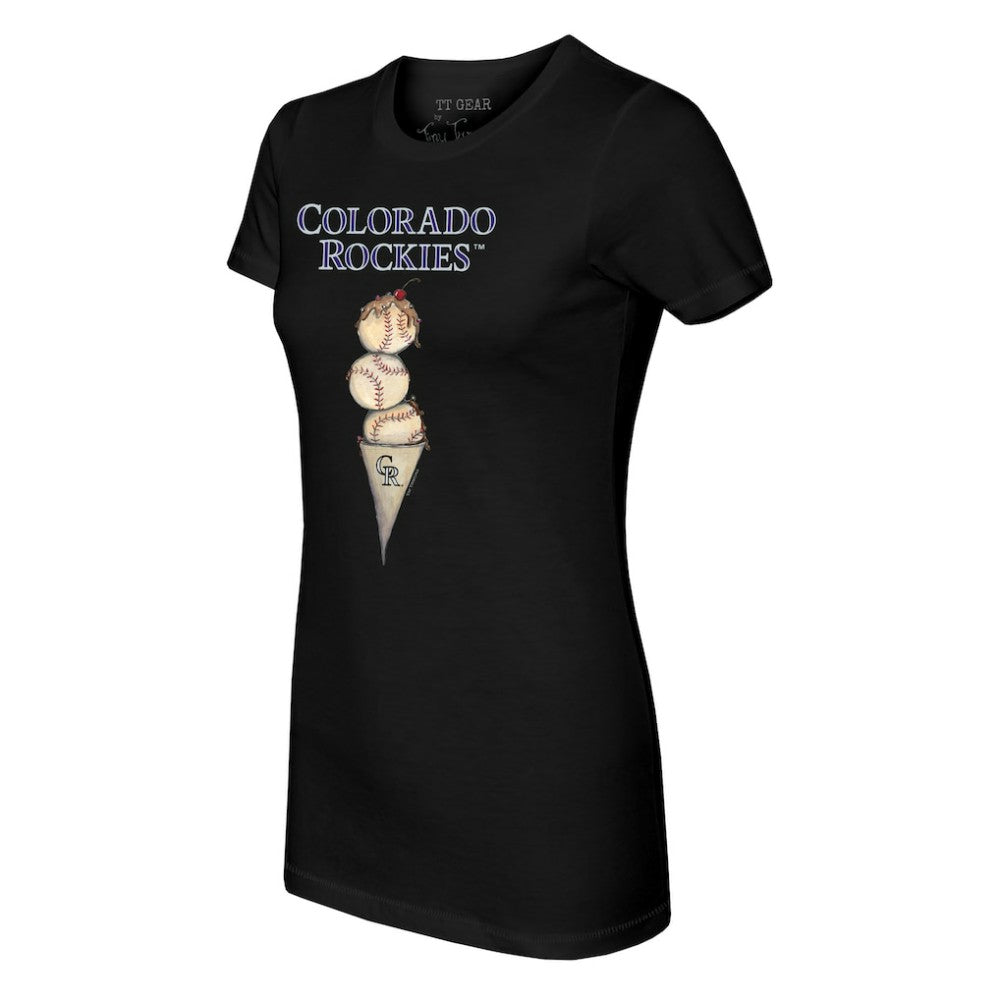 Colorado Rockies Tiny Turnip Women's Triple Scoop T-Shirt for sale