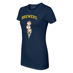 Milwaukee Brewers Tiny Turnip Women's Triple Scoop T-Shirt for sale