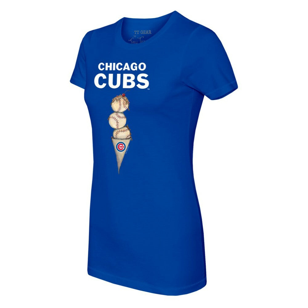 Chicago Cubs Tiny Turnip Women's Triple Scoop T-Shirt Online