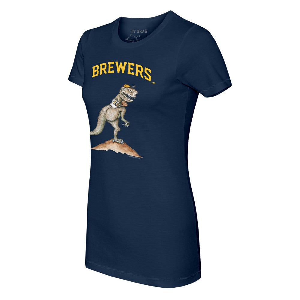 Milwaukee Brewers Tiny Turnip Women's TT Rex T-Shirt On Sale