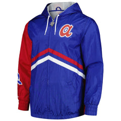 Atlanta Braves Mitchell & Ness Undeniable Full-Zip Hoodie Windbreaker Jacket for sale