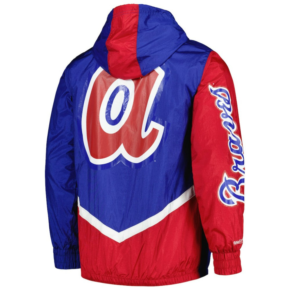 Atlanta Braves Mitchell & Ness Undeniable Full-Zip Hoodie Windbreaker Jacket for sale