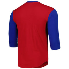 Chicago Cubs Mitchell & Ness Cooperstown Collection Legendary Slub Henley 3/4-Sleeve T-Shirt Lifestyle