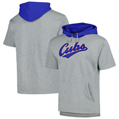 Chicago Cubs Mitchell & Ness Postgame Short Sleeve Pullover Hoodie Lifestyle