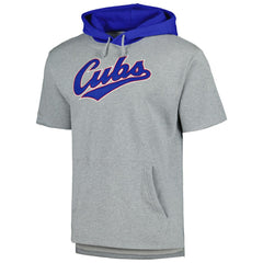 Chicago Cubs Mitchell & Ness Postgame Short Sleeve Pullover Hoodie Lifestyle