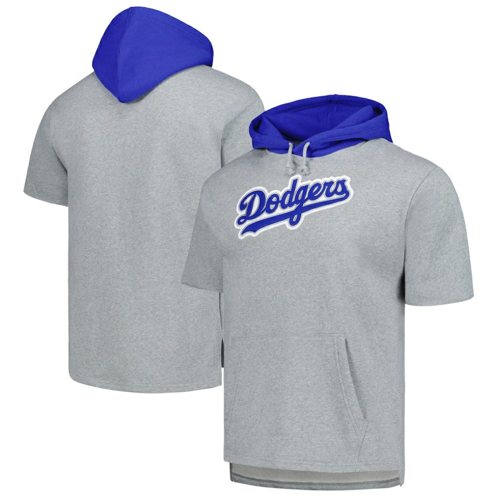 Los Angeles Dodgers Mitchell & Ness Postgame Short Sleeve Pullover Hoodie Sale