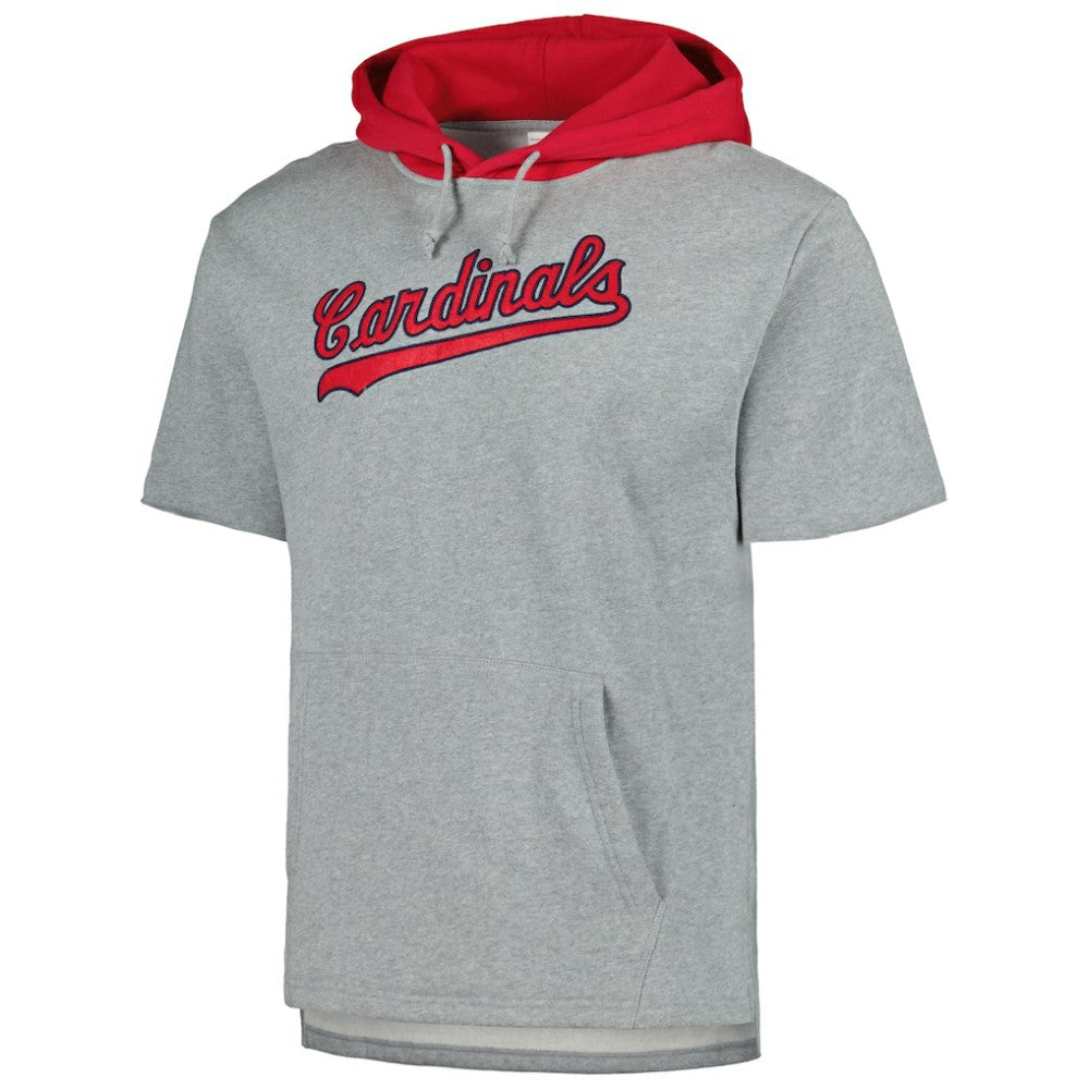 St. Louis Cardinals Mitchell & Ness Postgame Short Sleeve Pullover Hoodie Near Me