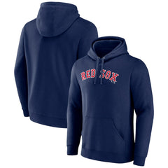 Boston Red Sox Official Wordmark Fitted Pullover Hoodie Near Me