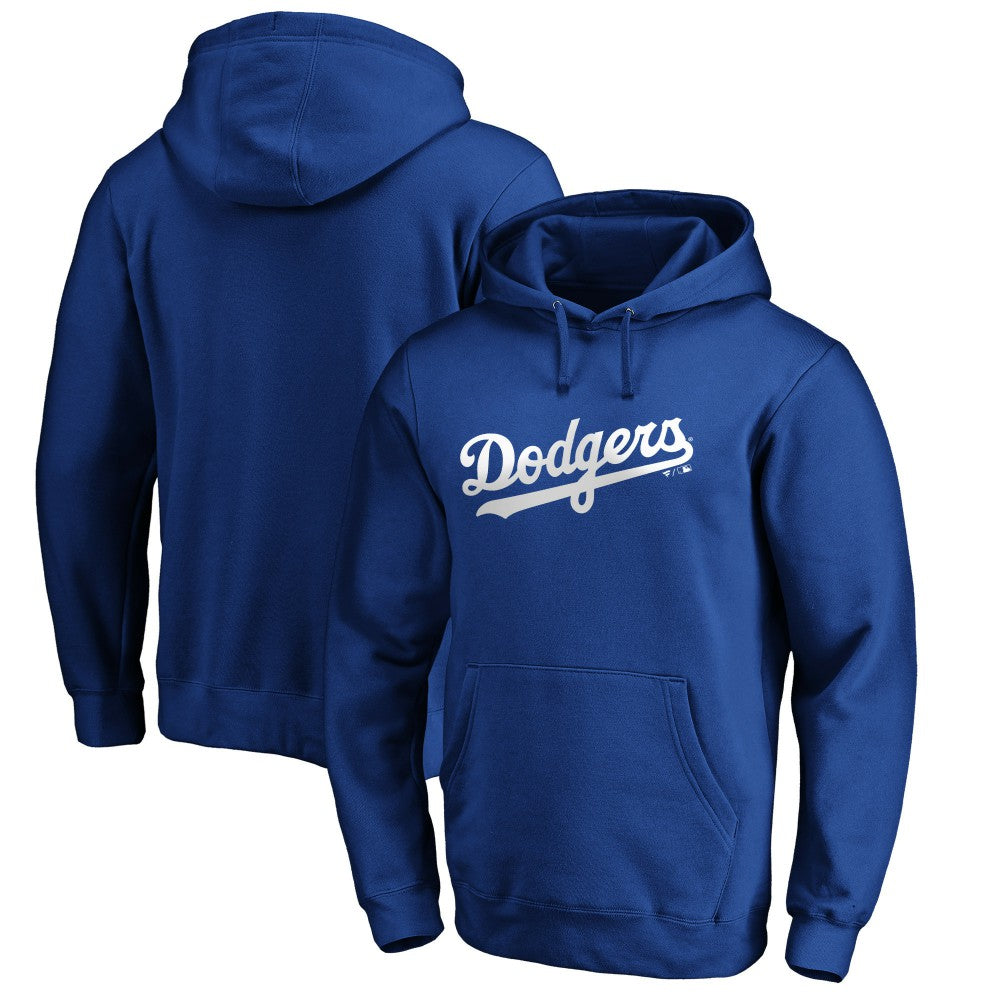 Los Angeles Dodgers Official Wordmark Fitted Pullover Hoodie for sale