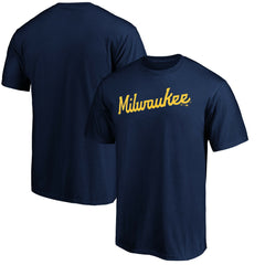 Milwaukee Brewers Official Team Wordmark T-Shirt discount