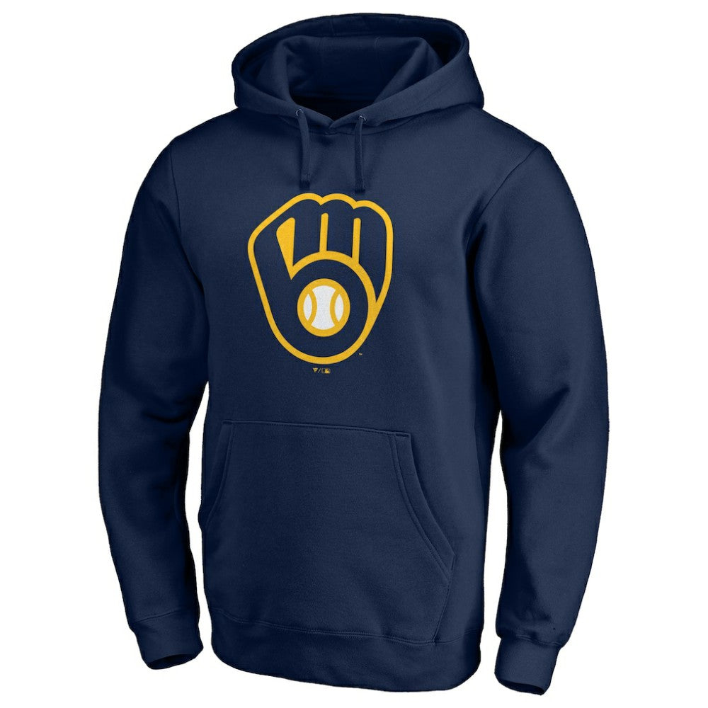 Milwaukee Brewers Official Team Logo Pullover Hoodie discount