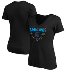 Miami Marlins Women's Core Live For It V-Neck T-Shirt for sale