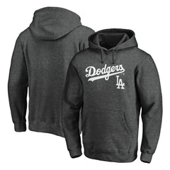 Los Angeles Dodgers Team Lock Up Wordmark Pullover Hoodie Lifestyle