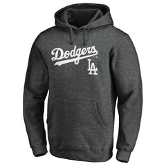 Los Angeles Dodgers Team Lock Up Wordmark Pullover Hoodie Lifestyle