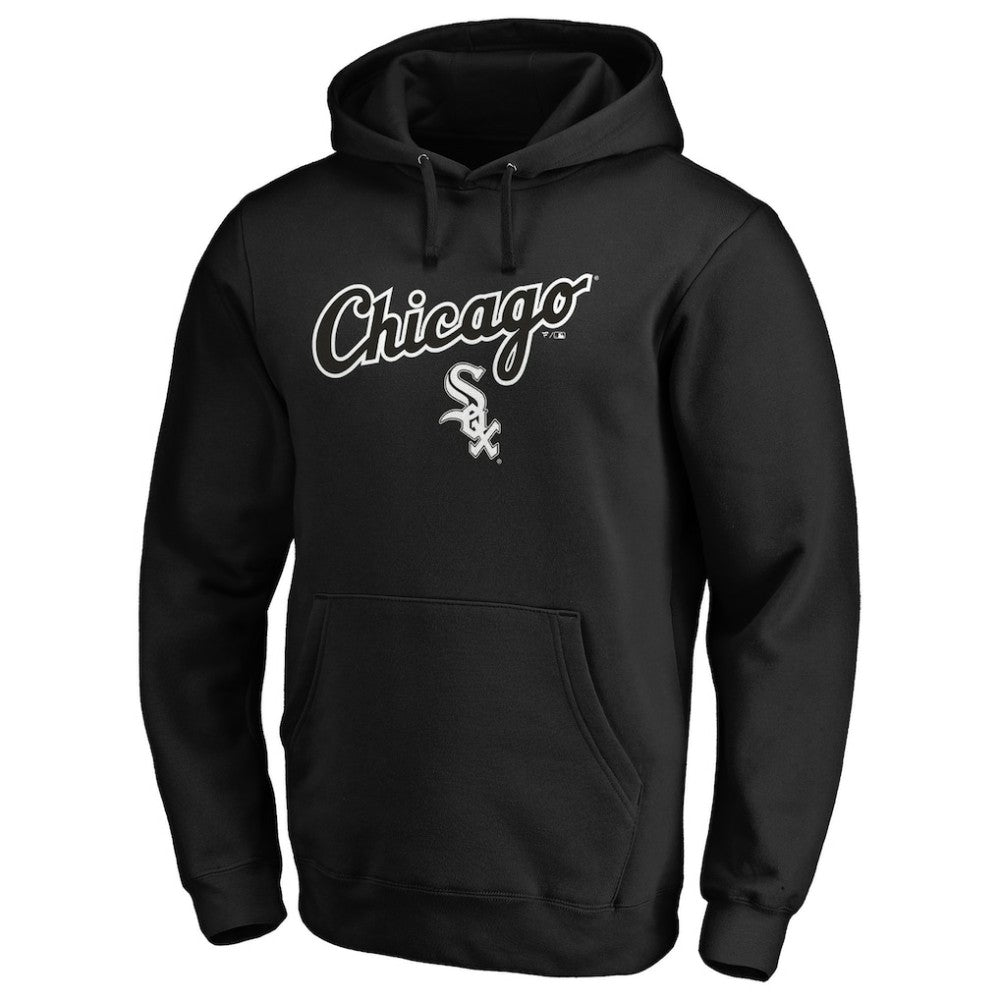 Chicago White Sox Team Lock Up Wordmark Pullover Hoodie Lifestyle