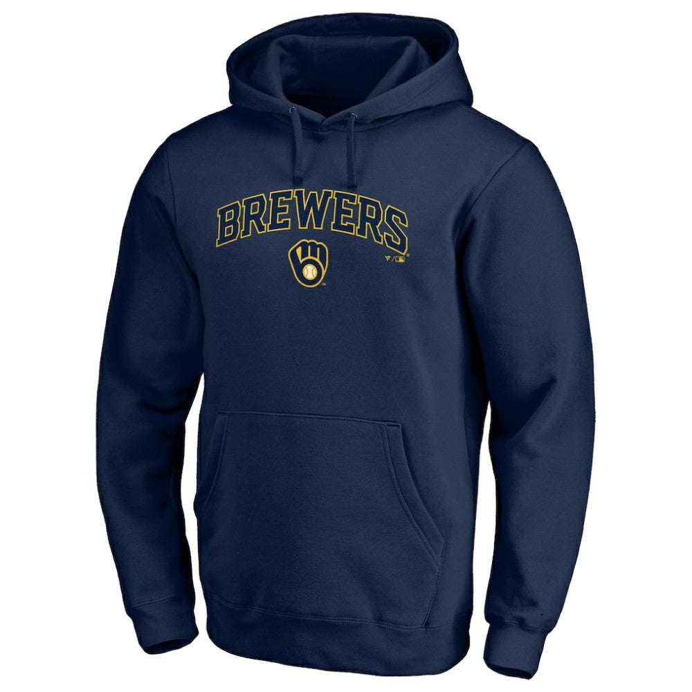 Milwaukee Brewers Team Lock Up Wordmark Pullover Hoodie discount
