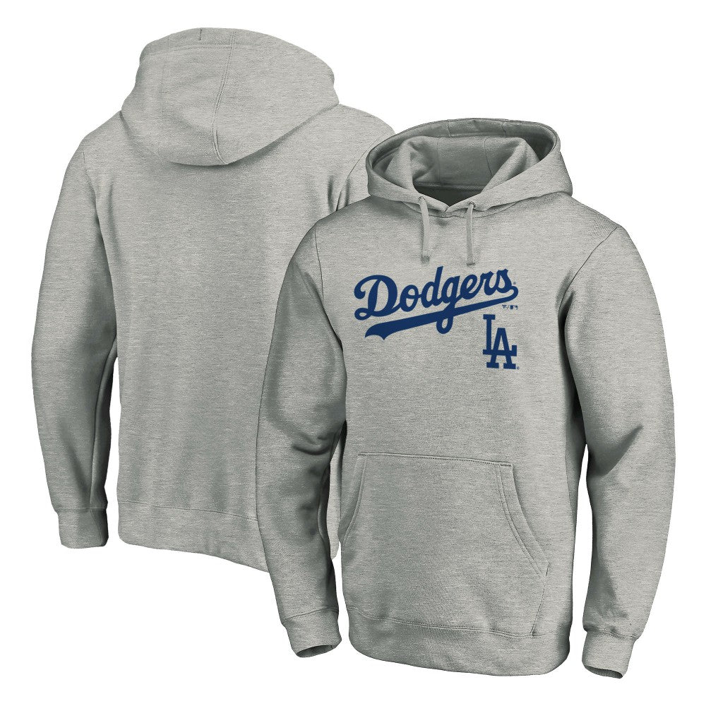 Los Angeles Dodgers Team Lock Up Wordmark Pullover Hoodie Near Me