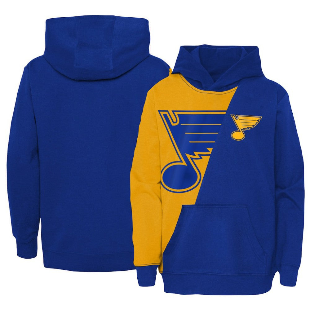 St. Louis Blues - Youth Unrivaled Pullover Hoodie Gold/Blue