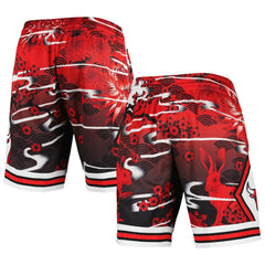 Mitchell & Ness - Chicago Bulls Lunar New Year Swingman Shorts - Red