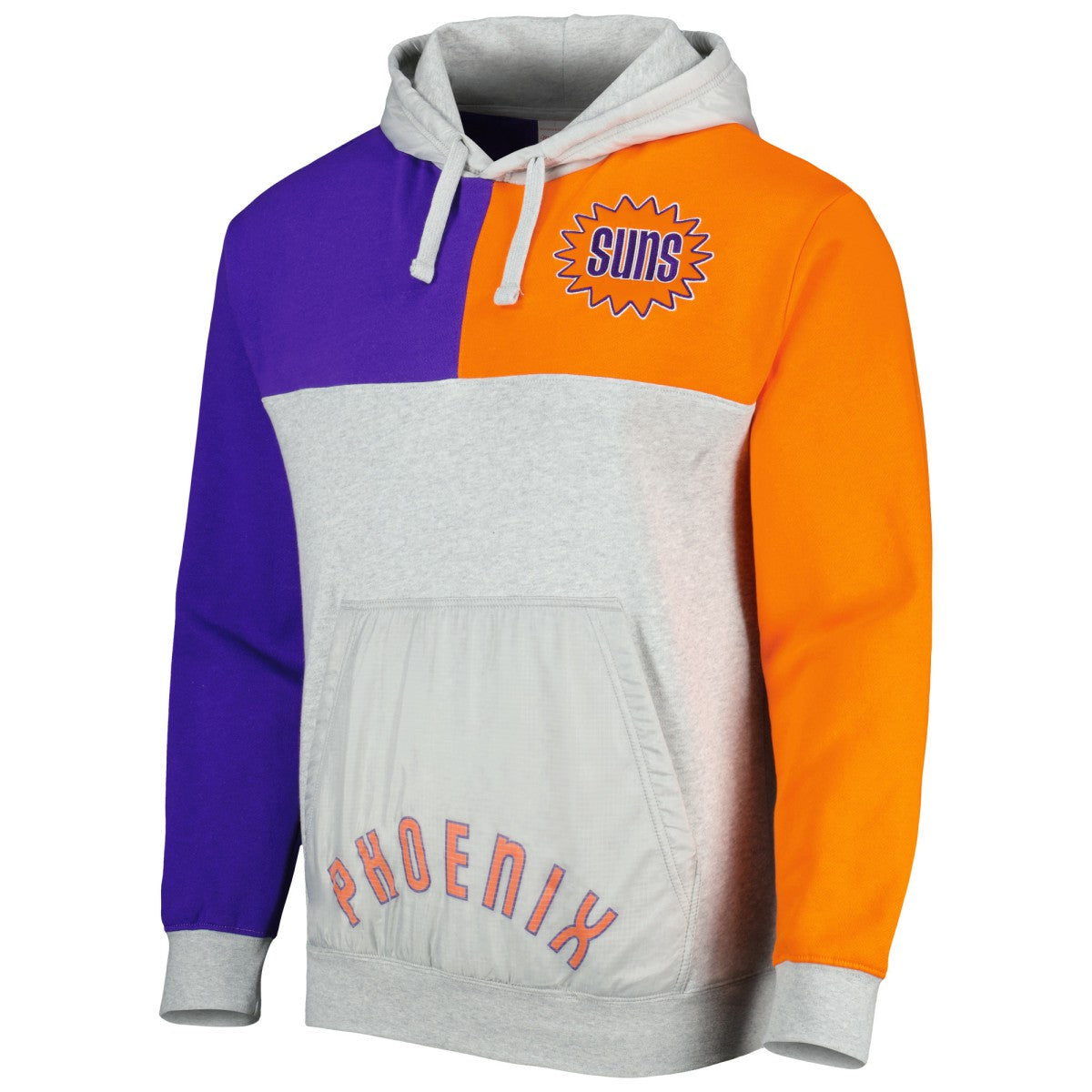 Mitchell & Ness - Phoenix Suns Tie-Breaker Pullover Hoodie - Heather Gray