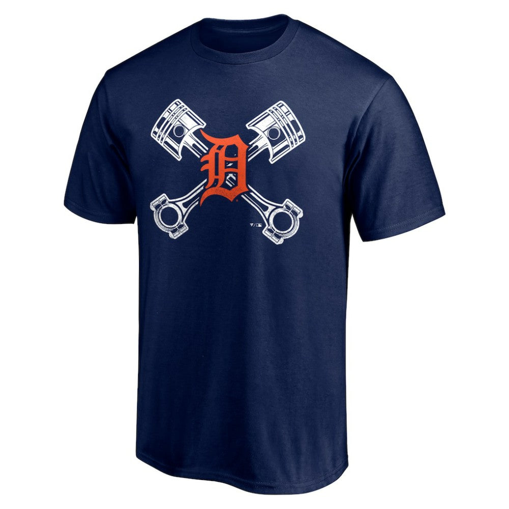Detroit Tigers Crossed Pistons T-Shirt On Sale