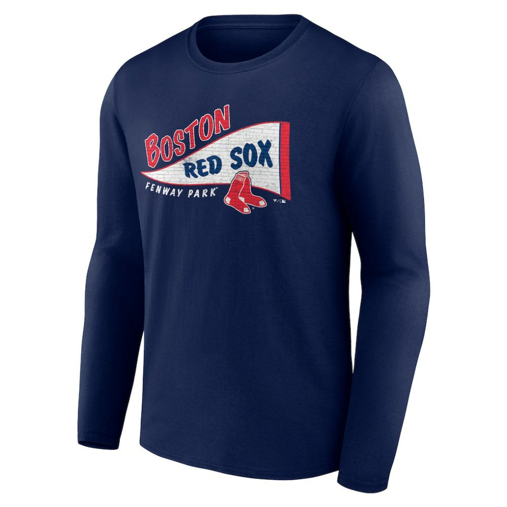 Boston Red Sox The Pennant Long Sleeve T-Shirt On Sale