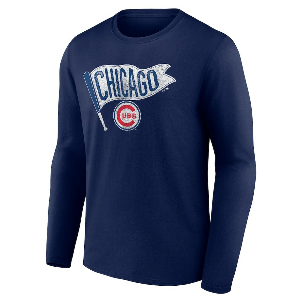 Chicago Cubs Flag Long Sleeve T-Shirt Online