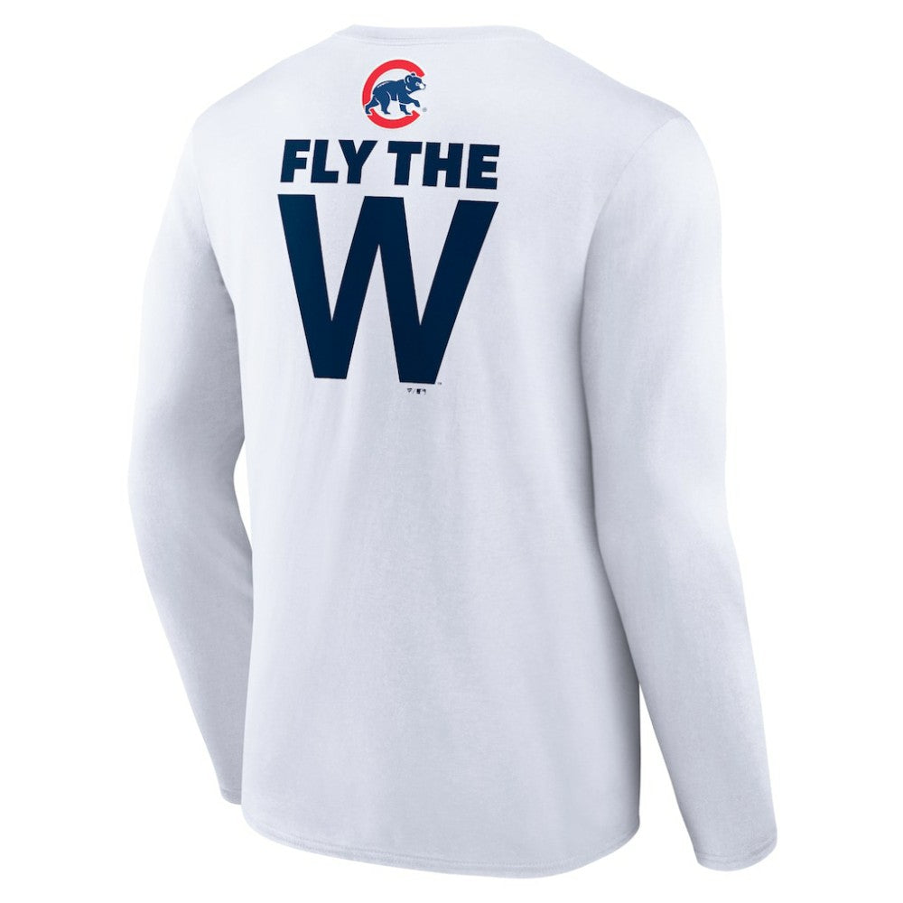 Chicago Cubs Fly the W Long Sleeve T-Shirt On Sale