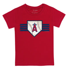 Los Angeles Angels Tiny Turnip Youth Base Stripe T-Shirt discount
