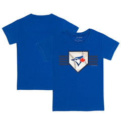 Toronto Blue Jays Tiny Turnip Youth Base Stripe T-Shirt for sale