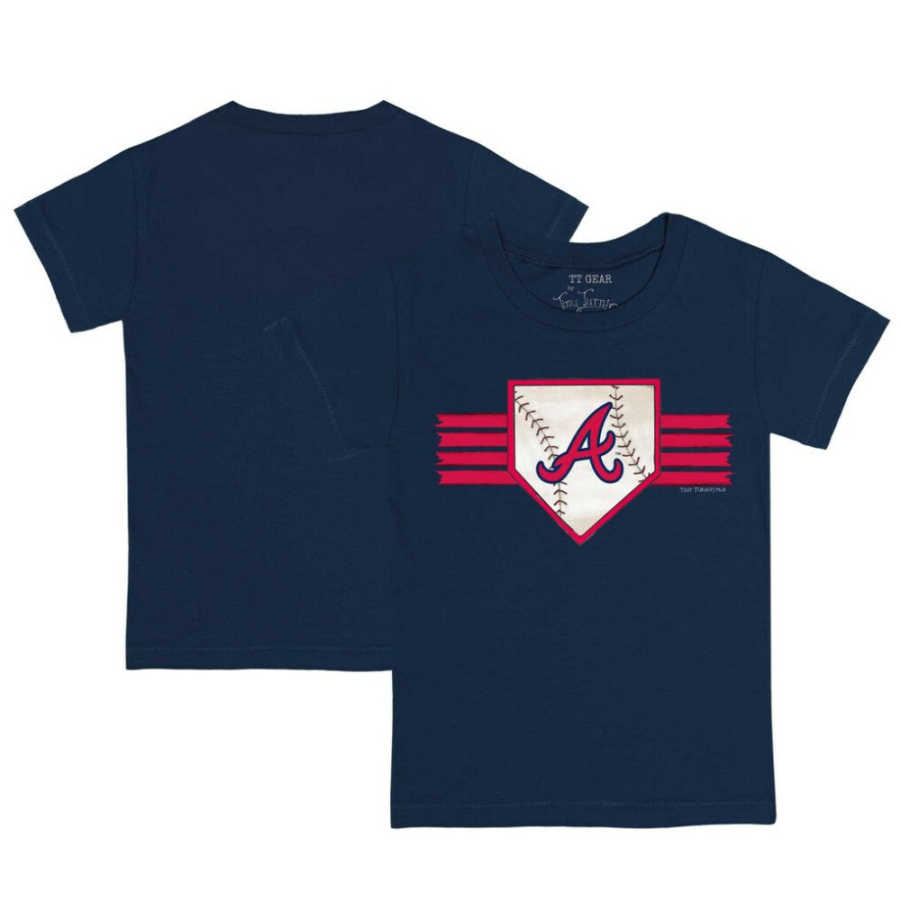 Atlanta Braves Tiny Turnip Youth Base Stripe T-Shirt Near Me