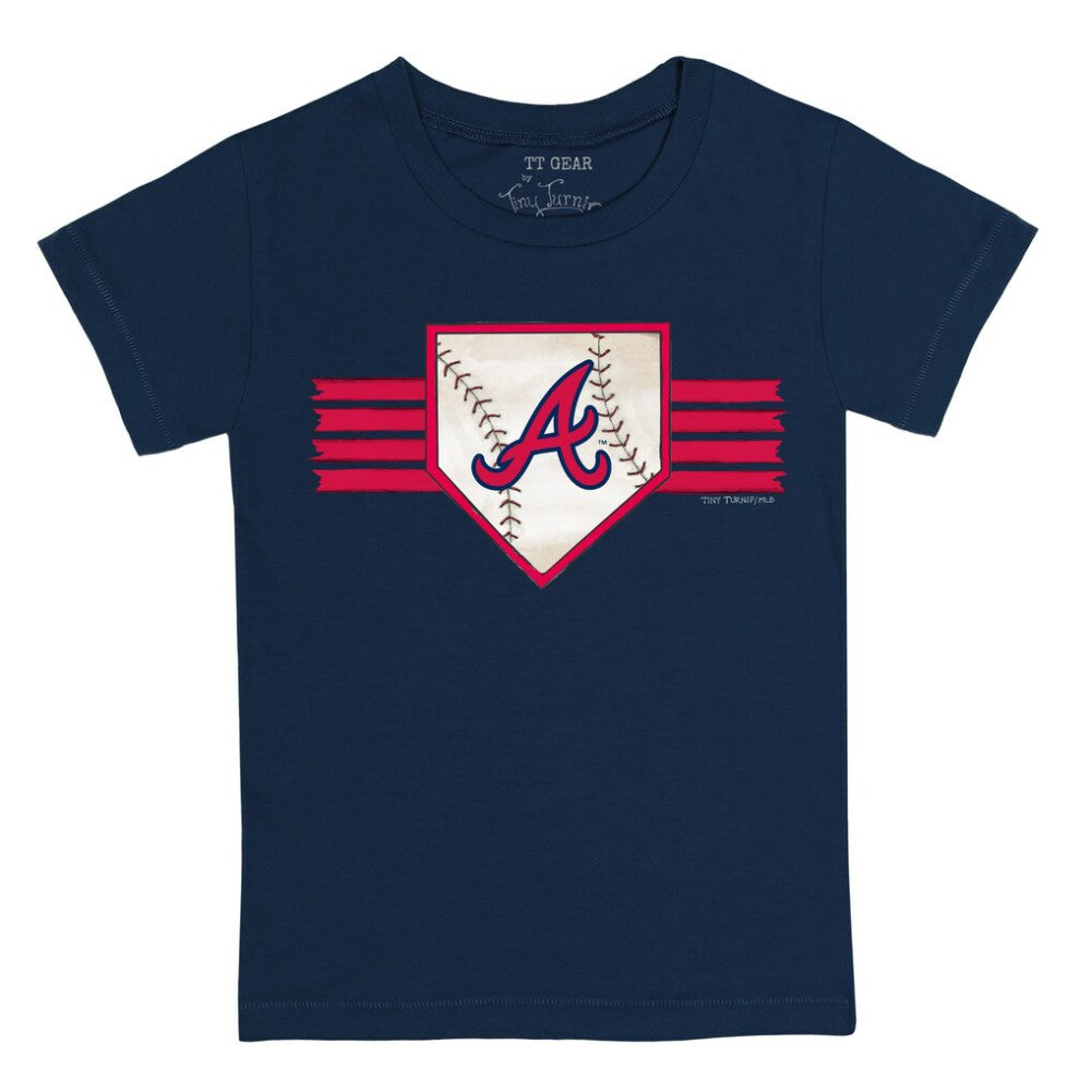 Atlanta Braves Tiny Turnip Youth Base Stripe T-Shirt Near Me