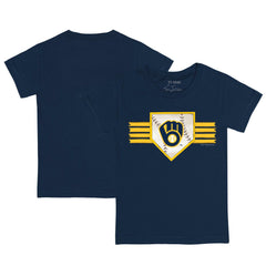 Milwaukee Brewers Tiny Turnip Youth Base Stripe T-Shirt Online